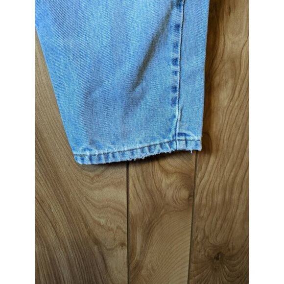 Levi's Jeans Vintage 512 Slim Fit Tapered Leg Rigid Denim Light Wash Misses 12L - Picture 6 of 11